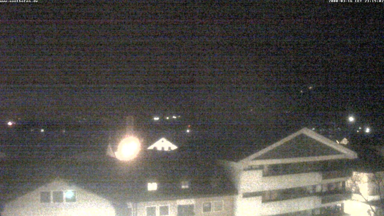 Archived image Webcam View from the town hall in Sonthofen