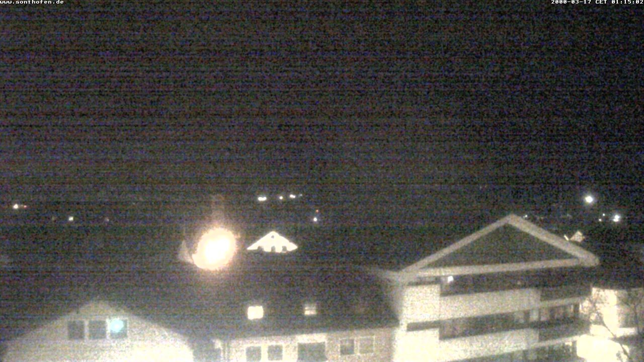 Archived image Webcam View from the town hall in Sonthofen