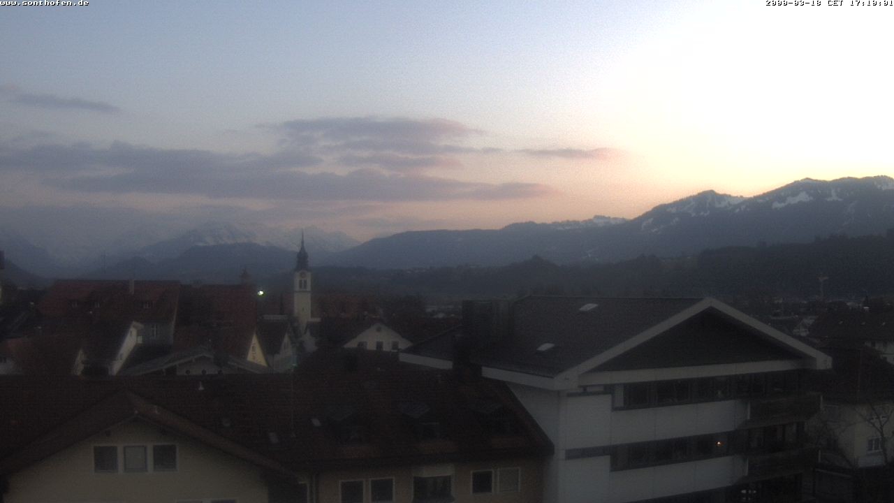 Archiv Foto Webcam Ausblick Rathaus Sonthofen