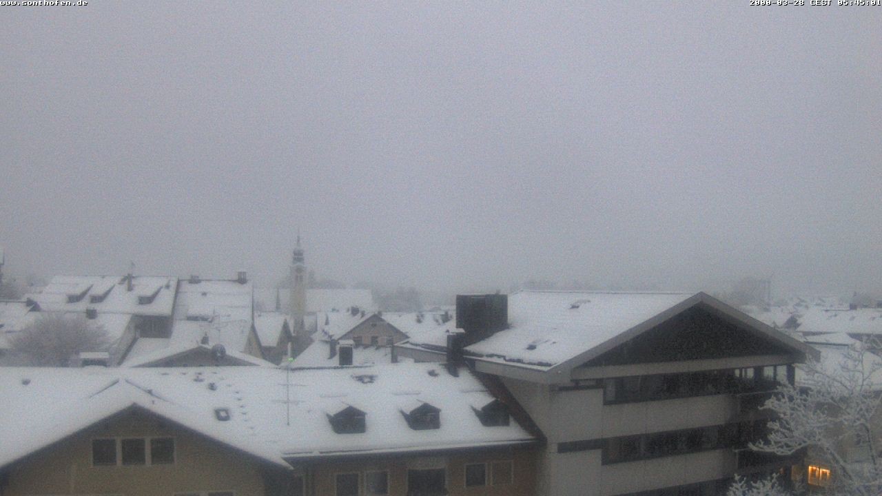 Archiv Foto Webcam Ausblick Rathaus Sonthofen