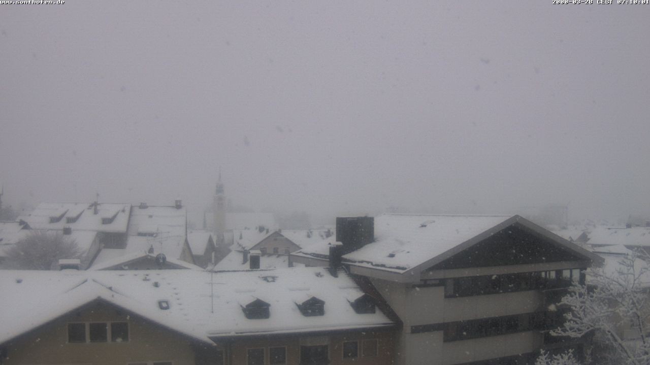 Archiv Foto Webcam Ausblick Rathaus Sonthofen