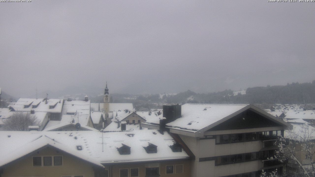 Archiv Foto Webcam Ausblick Rathaus Sonthofen