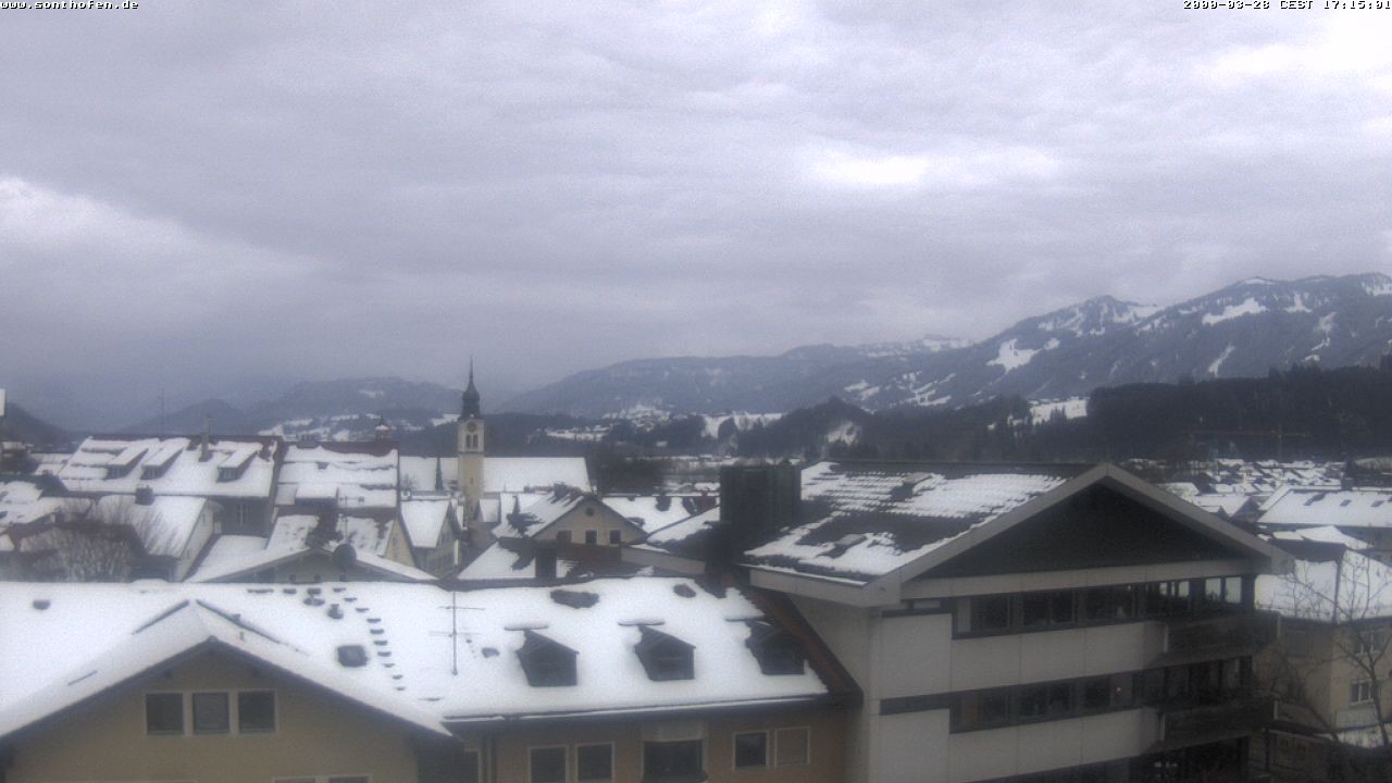 Archiv Foto Webcam Ausblick Rathaus Sonthofen