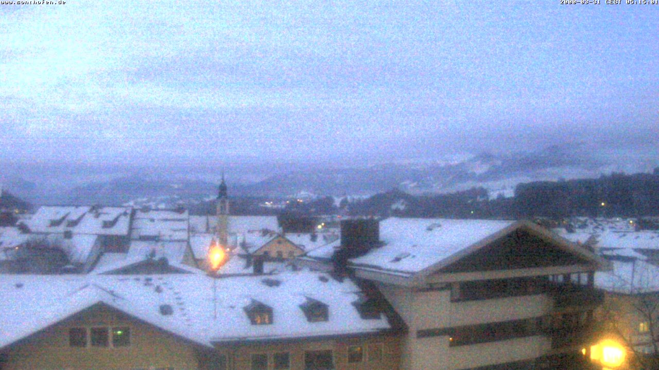 Archiv Foto Webcam Ausblick Rathaus Sonthofen