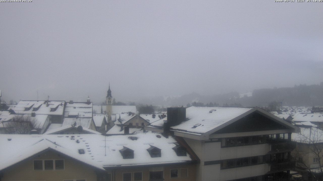 Archiv Foto Webcam Ausblick Rathaus Sonthofen