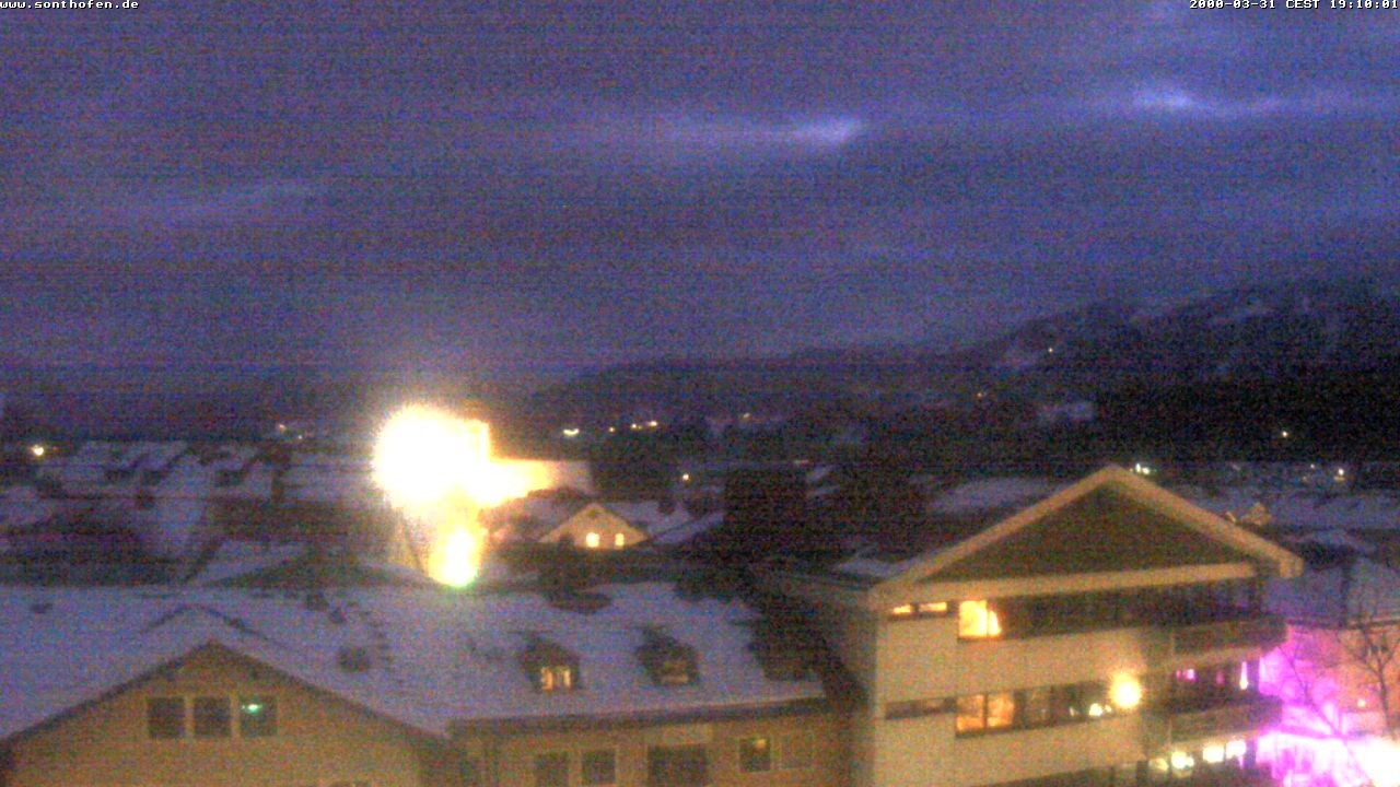 Archiv Foto Webcam Ausblick Rathaus Sonthofen