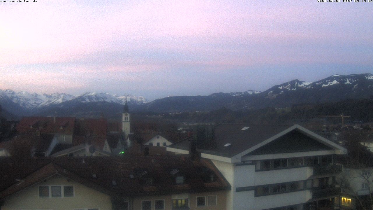 Archiv Foto Webcam Ausblick Rathaus Sonthofen