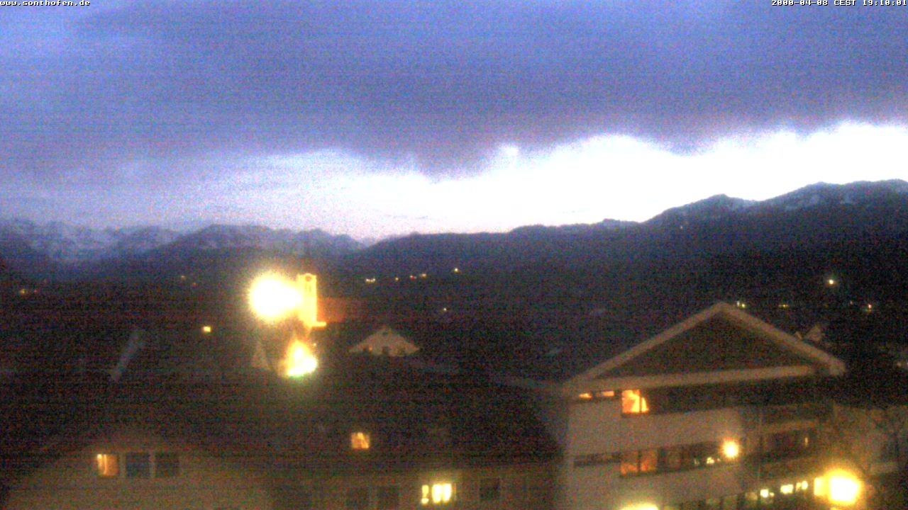 Archiv Foto Webcam Ausblick Rathaus Sonthofen