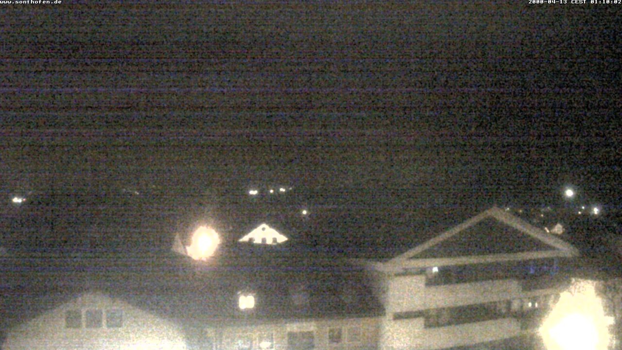 Archived image Webcam View from the town hall in Sonthofen