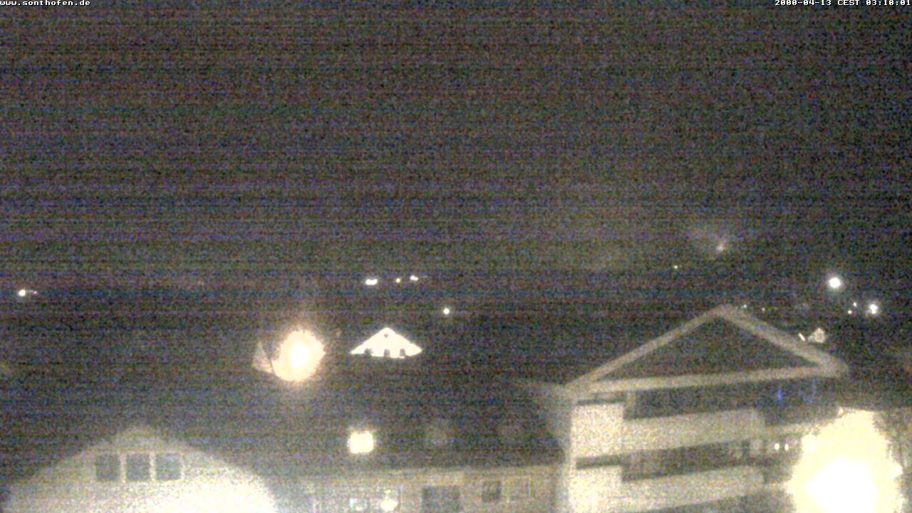 Archived image Webcam View from the town hall in Sonthofen