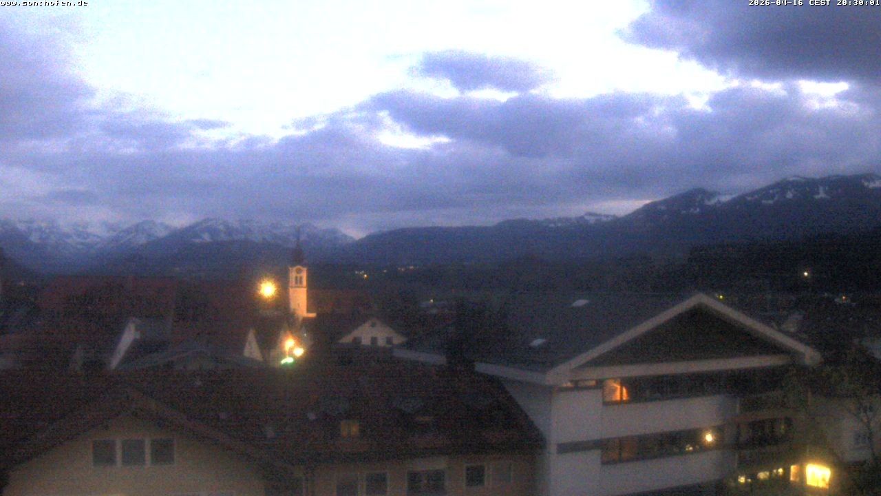 Archiv Foto Webcam Ausblick Rathaus Sonthofen