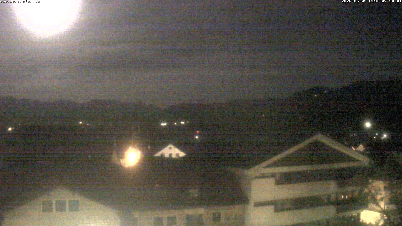 Archived image Webcam View from the town hall in Sonthofen