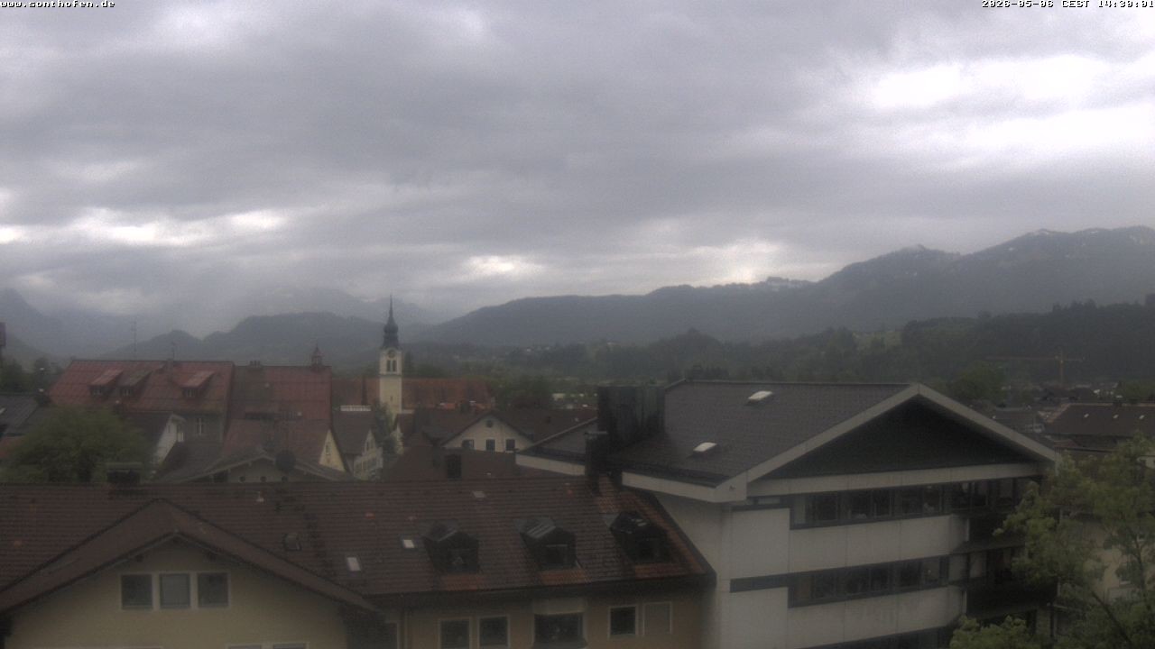 Archiv Foto Webcam Ausblick Rathaus Sonthofen