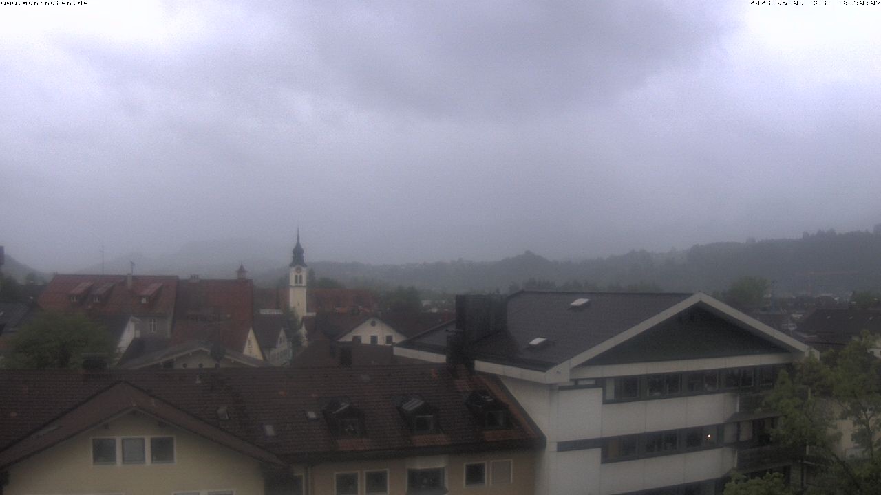 Archiv Foto Webcam Ausblick Rathaus Sonthofen