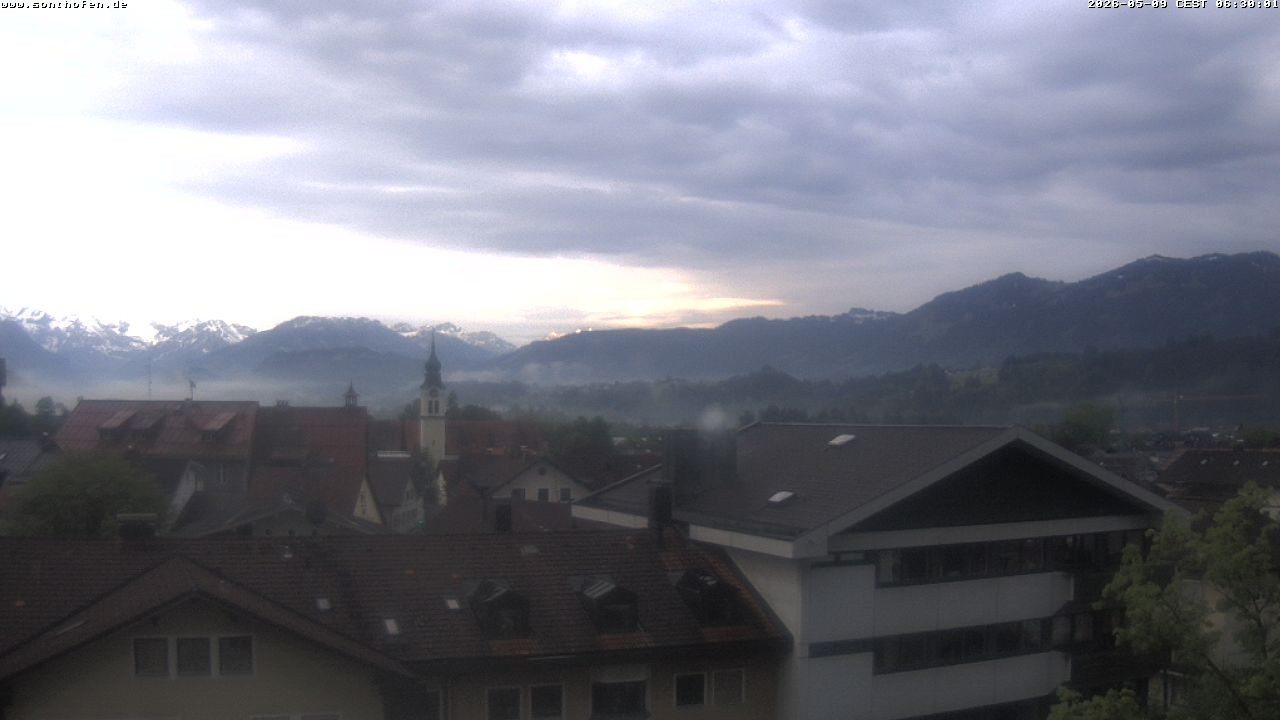 Archiv Foto Webcam Ausblick Rathaus Sonthofen