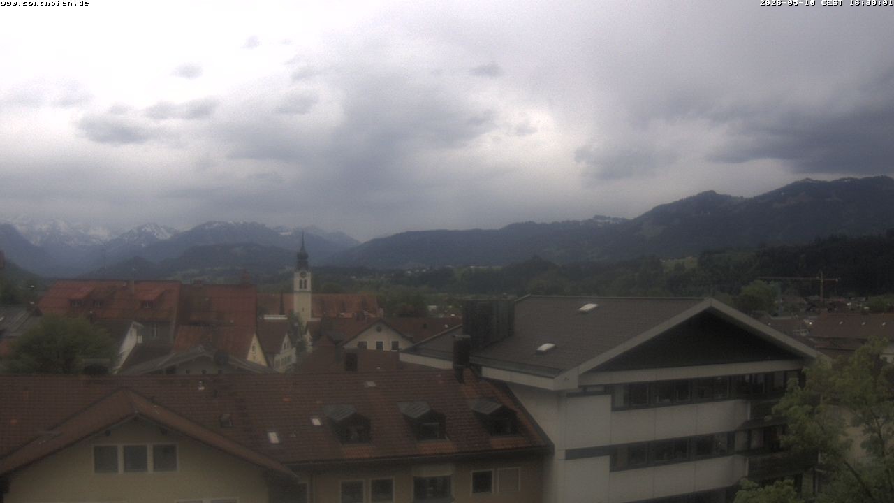 Archiv Foto Webcam Ausblick Rathaus Sonthofen
