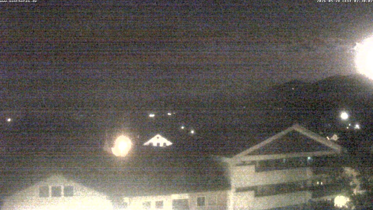 Archived image Webcam View from the town hall in Sonthofen