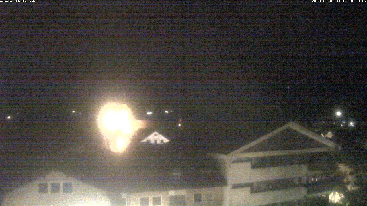 Archived image Webcam View from the town hall in Sonthofen