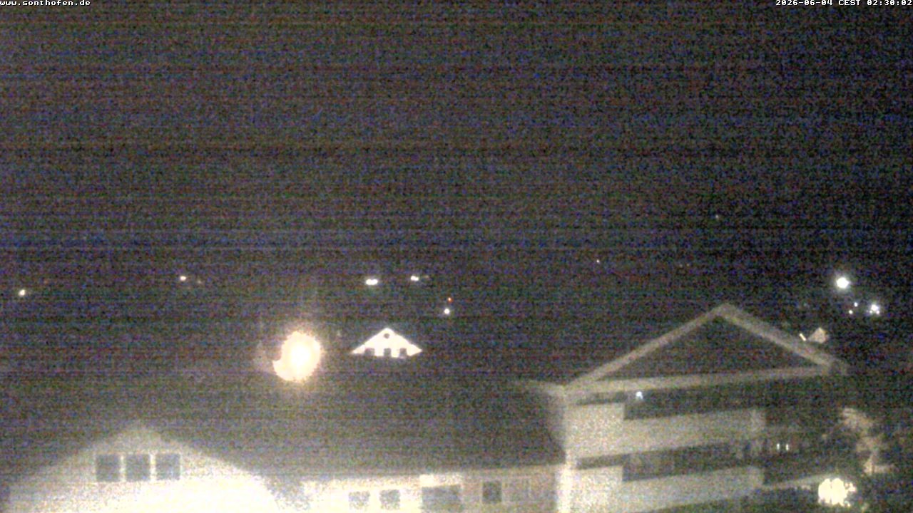 Archived image Webcam View from the town hall in Sonthofen