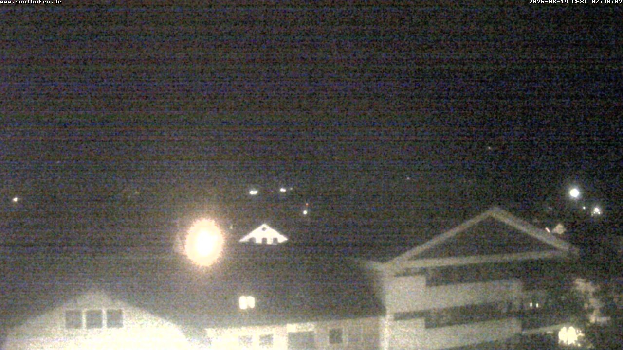 Archived image Webcam View from the town hall in Sonthofen
