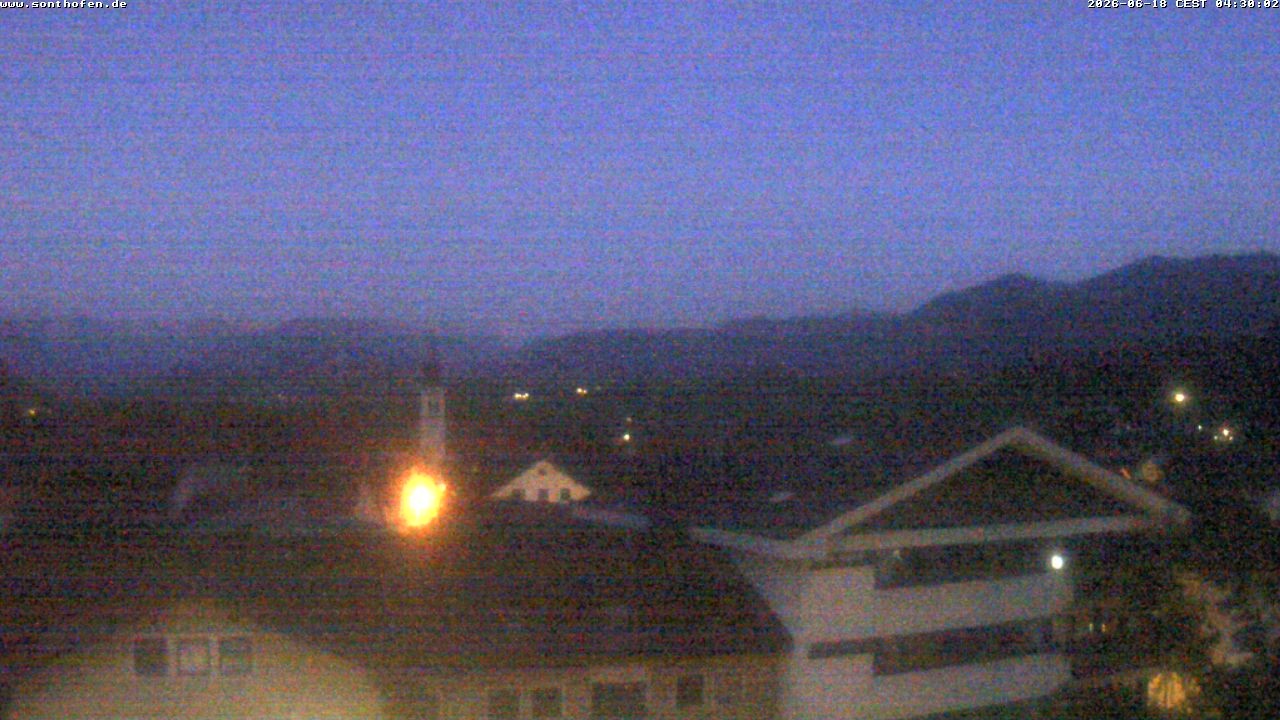 Archiv Foto Webcam Ausblick Rathaus Sonthofen