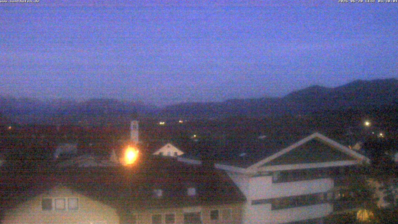 Archiv Foto Webcam Ausblick Rathaus Sonthofen