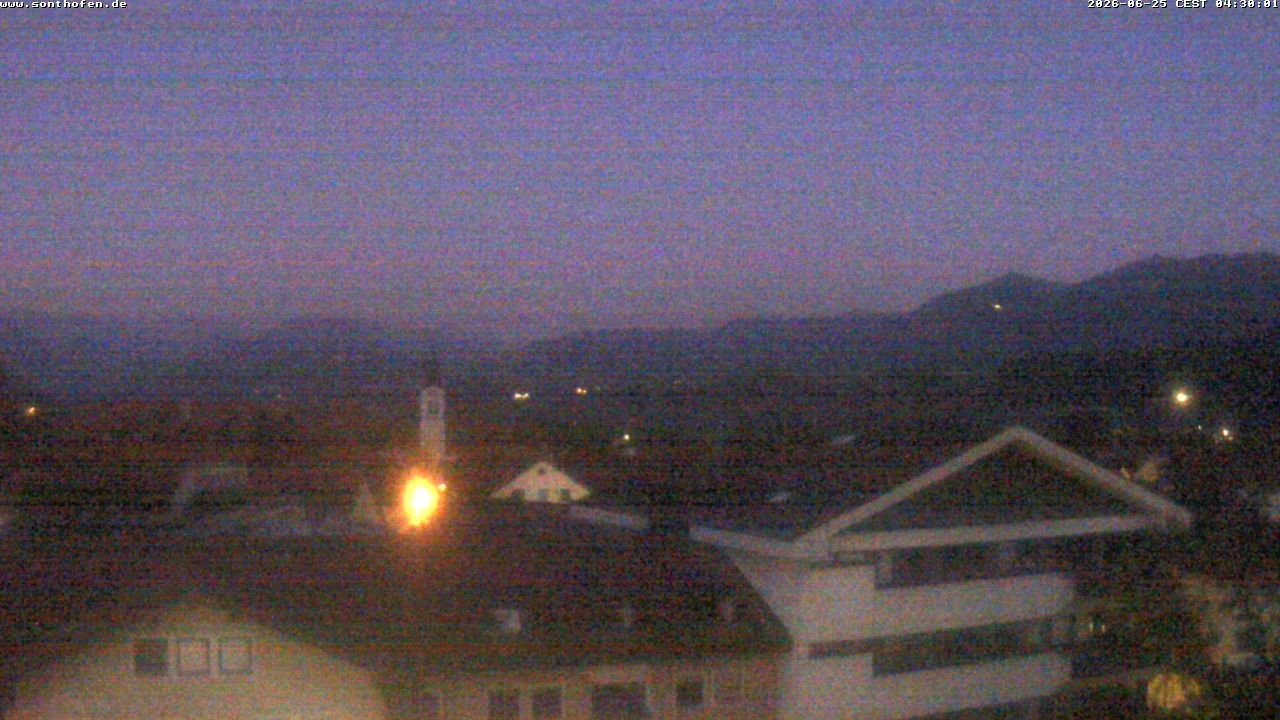 Archiv Foto Webcam Ausblick Rathaus Sonthofen