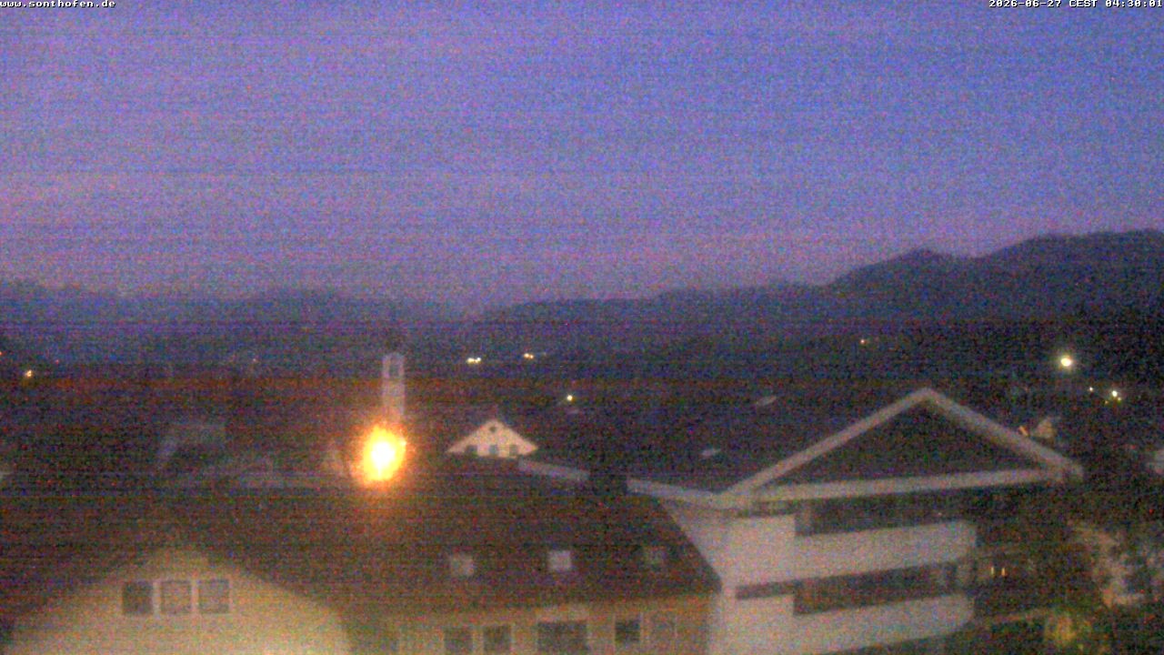 Archiv Foto Webcam Ausblick Rathaus Sonthofen