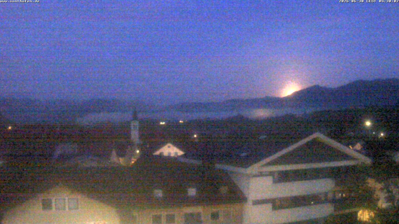 Archiv Foto Webcam Ausblick Rathaus Sonthofen