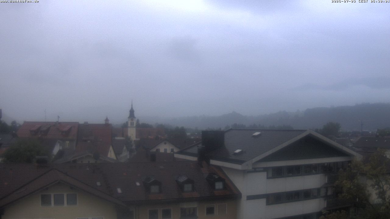 Archiv Foto Webcam Ausblick Rathaus Sonthofen