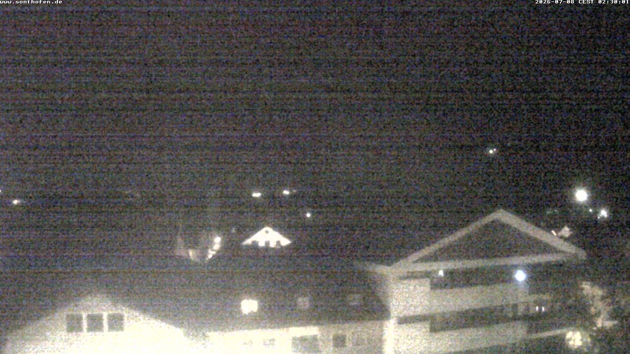 Archived image Webcam View from the town hall in Sonthofen