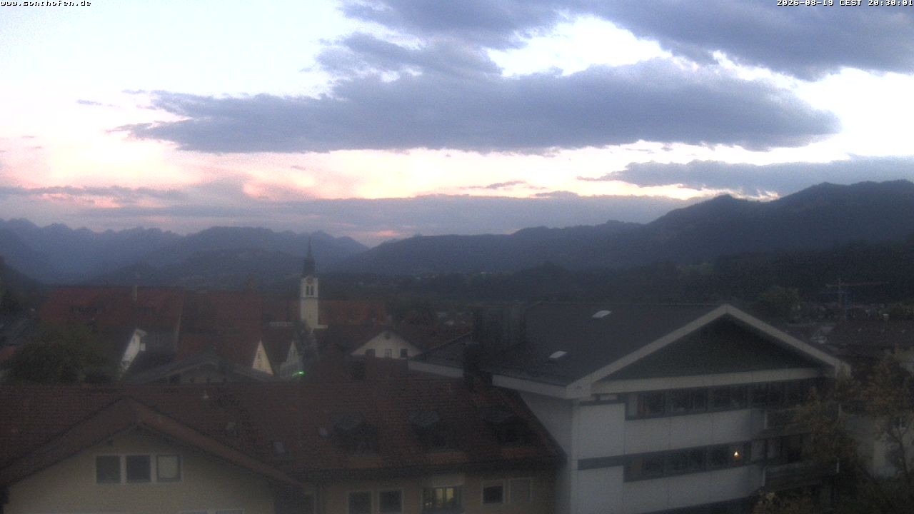 Archiv Foto Webcam Ausblick Rathaus Sonthofen