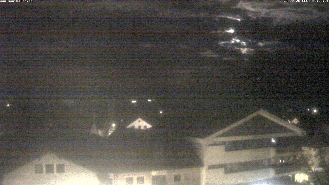 Archived image Webcam View from the town hall in Sonthofen