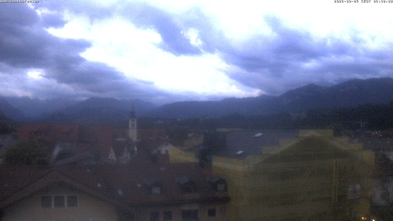 Archiv Foto Webcam Ausblick Rathaus Sonthofen