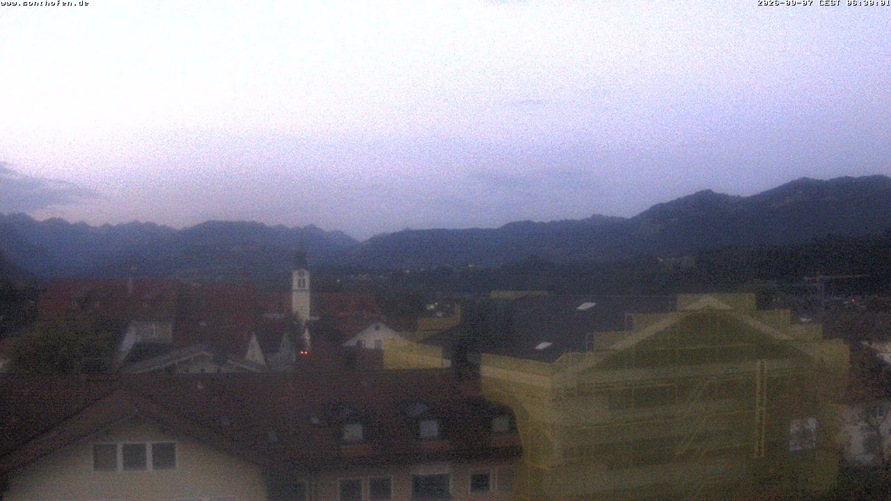 Archiv Foto Webcam Ausblick Rathaus Sonthofen
