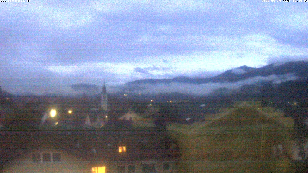 Archiv Foto Webcam Ausblick Rathaus Sonthofen