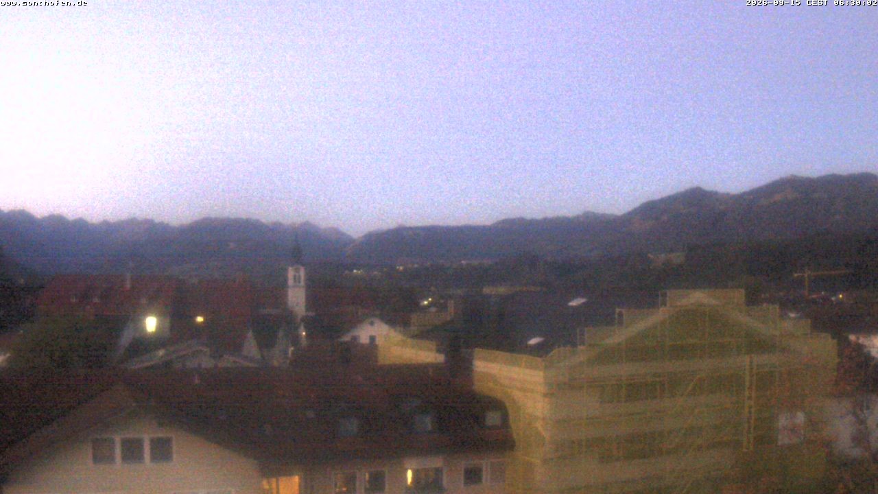 Archiv Foto Webcam Ausblick Rathaus Sonthofen
