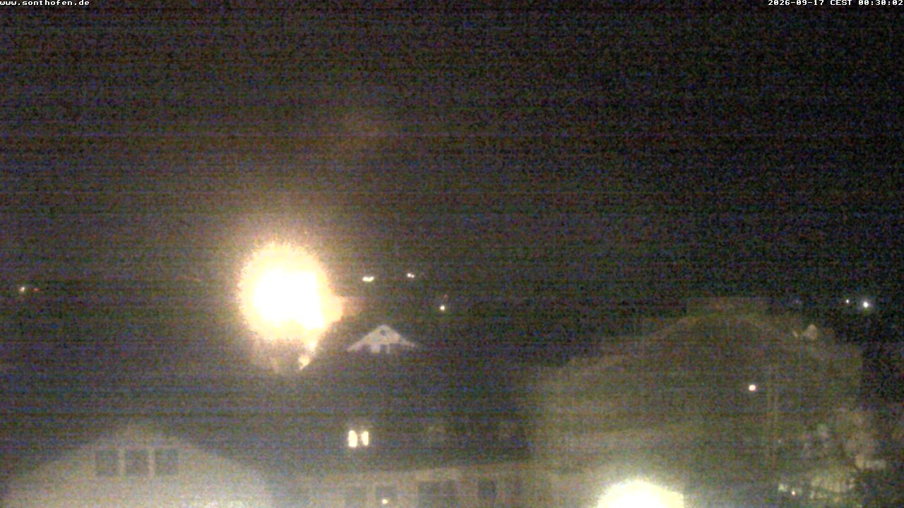 Archived image Webcam View from the town hall in Sonthofen
