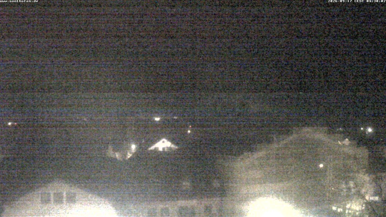 Archived image Webcam View from the town hall in Sonthofen