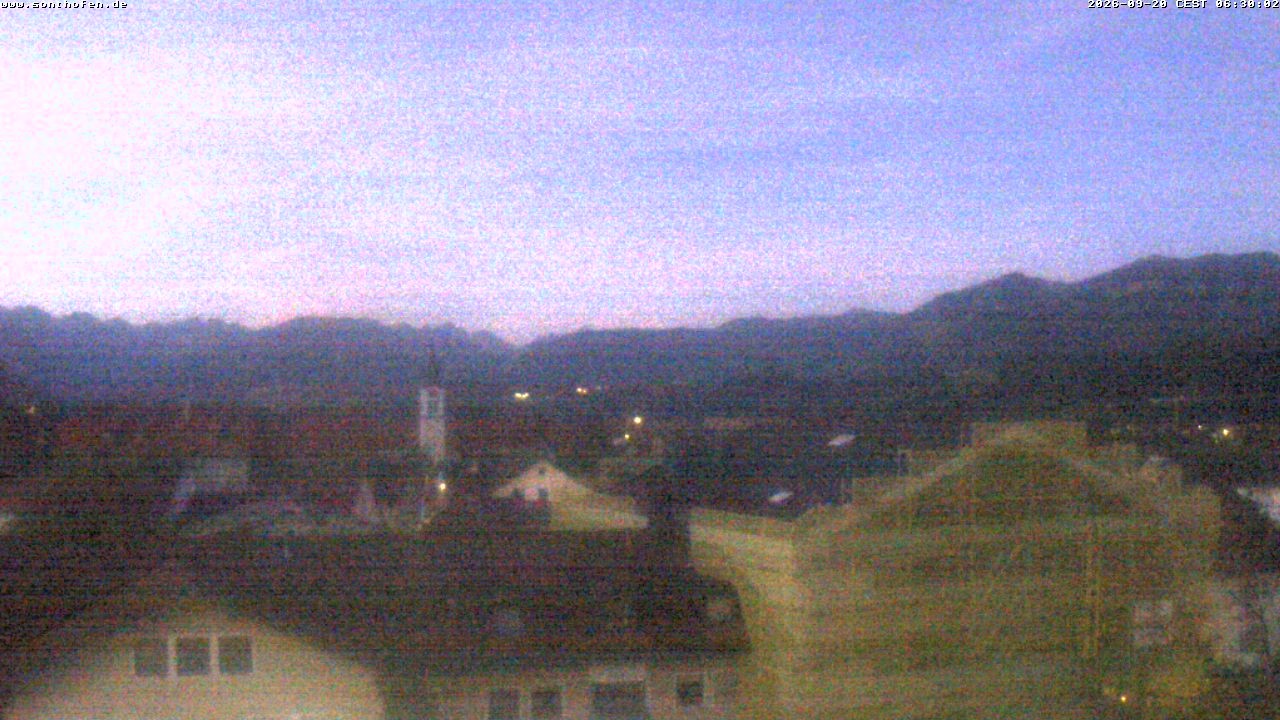 Archiv Foto Webcam Ausblick Rathaus Sonthofen