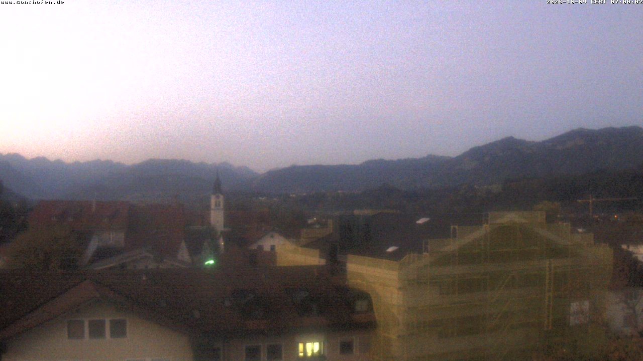 Archiv Foto Webcam Ausblick Rathaus Sonthofen