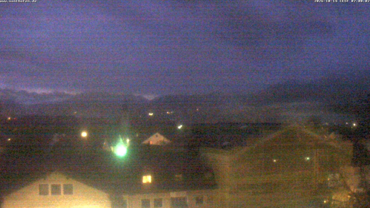 Archiv Foto Webcam Ausblick Rathaus Sonthofen