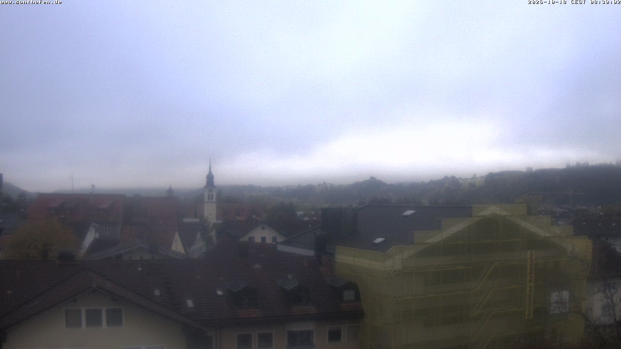 Archiv Foto Webcam Ausblick Rathaus Sonthofen