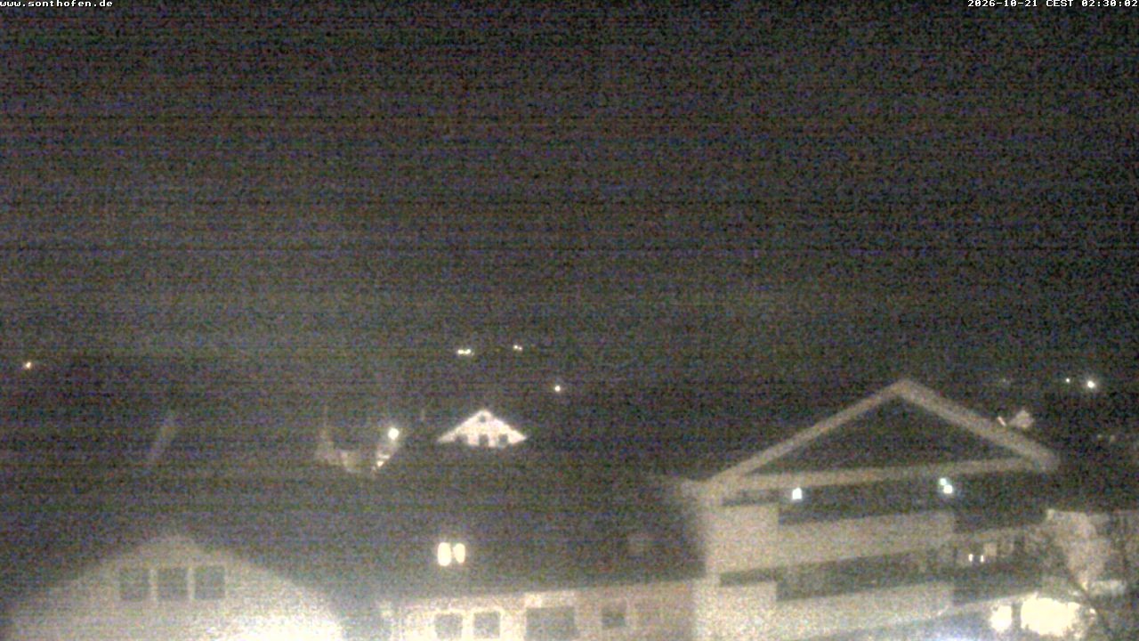 Archived image Webcam View from the town hall in Sonthofen