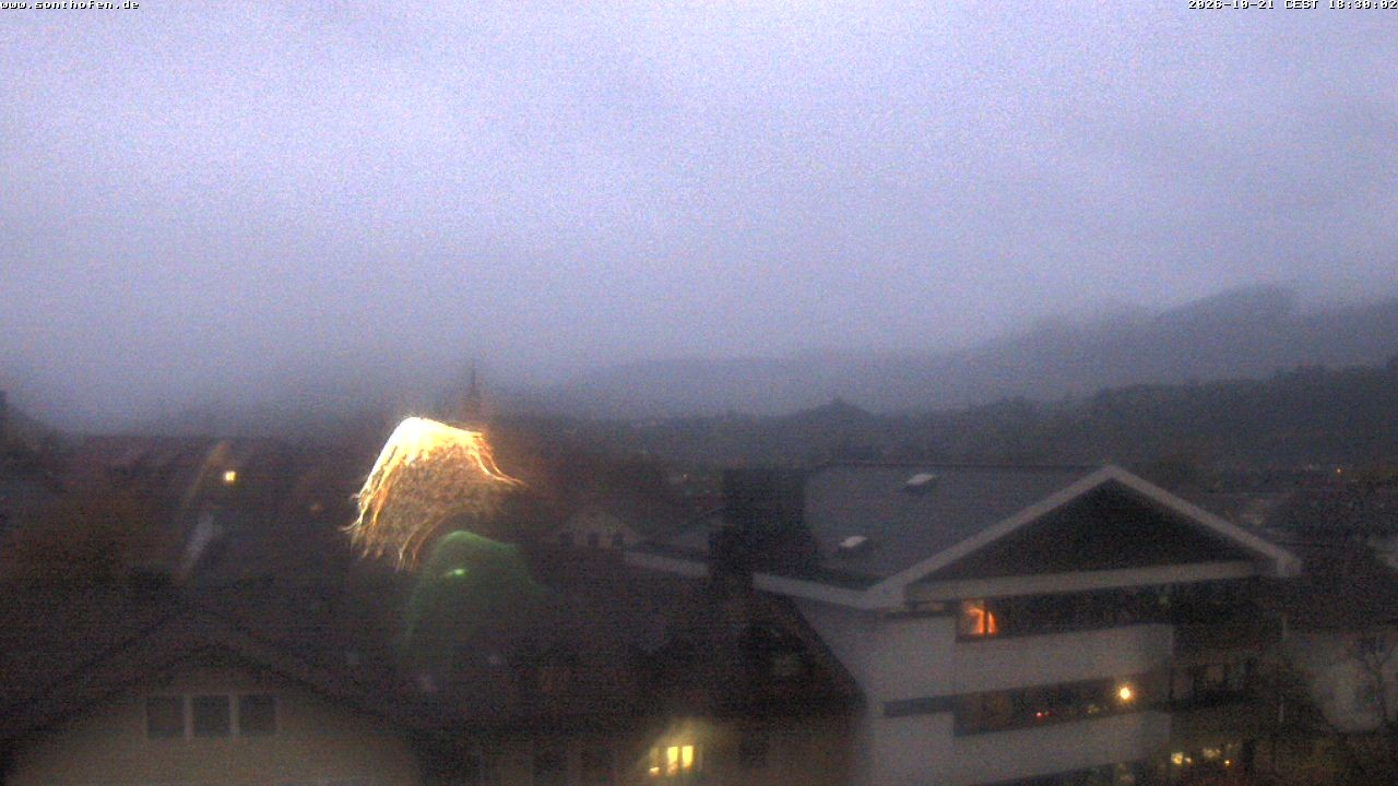 Archiv Foto Webcam Ausblick Rathaus Sonthofen