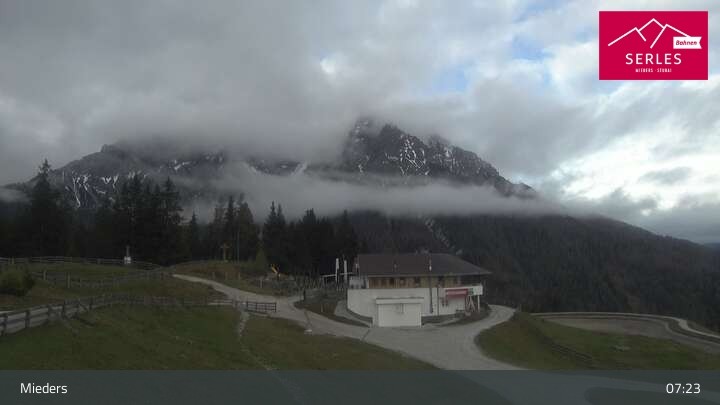 Archived image Webcam Mieders - panoramic view of mountain station Koppeneck