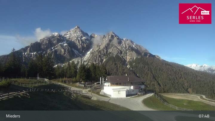 Archiv Foto Webcam Mieders: Rundblick von Bergstation Koppeneck