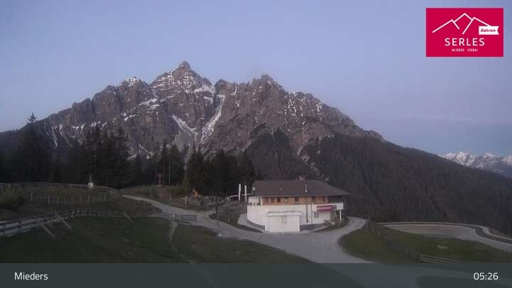 Archived image Webcam Mieders - panoramic view of mountain station Koppeneck