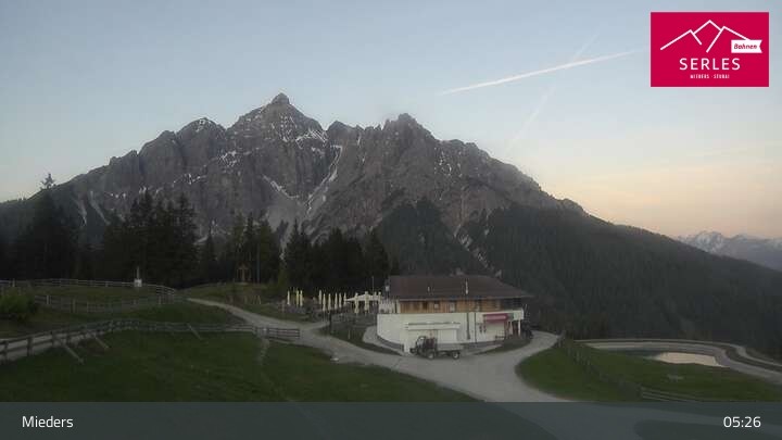Archived image Webcam Mieders - panoramic view of mountain station Koppeneck