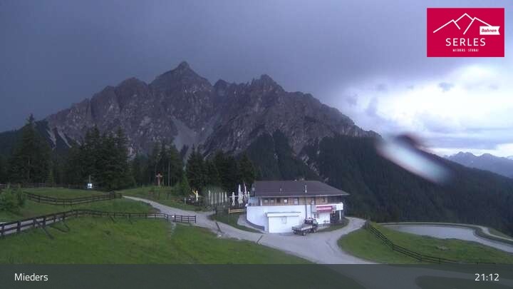 Archiv Foto Webcam Mieders: Rundblick von Bergstation Koppeneck